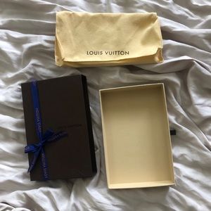 Louis Vuitton box and dust bag